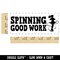 Spinning Good Work Ice Skating Teacher Student School Self-Inking Rubber Stamp Ink Stamper